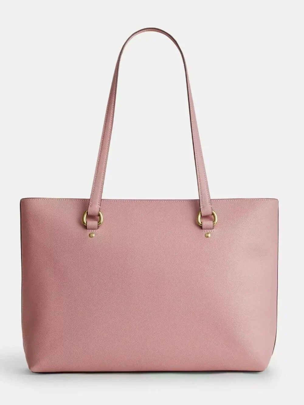 Coach CCD71 Station Crossgrain Leather Tote Bag in Carnation *SEALED*